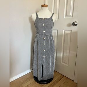 Caution To The Wind | Striped Midi Dress